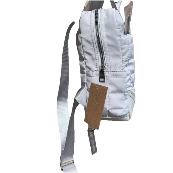 steve madden mini quilted Grey backpack purse NWT 11”x 9” - Picture 3 of 4